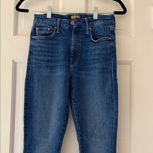 New Mother Size 26 The Looker Classic Blue Denim Jeans